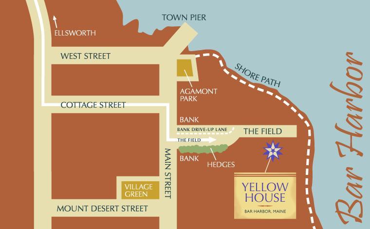 Yellow House Inn Bar Harbor Luaran gambar